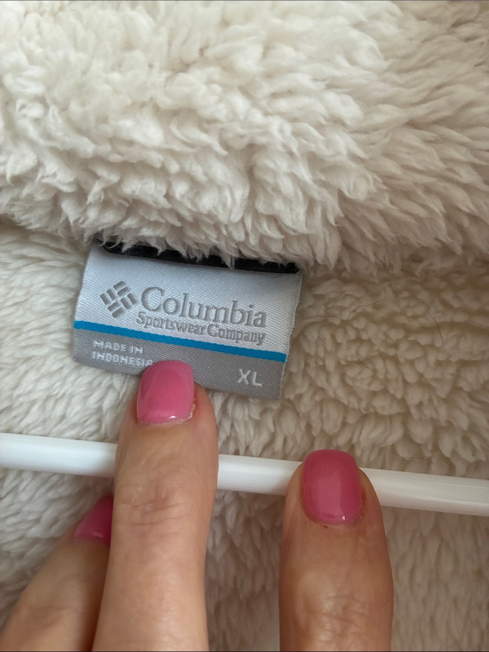 Columbia Fire Side II Gorpcore Sherpa Full-Zip Jacket Cream Women's XL Hiking - Picture 2 of 7